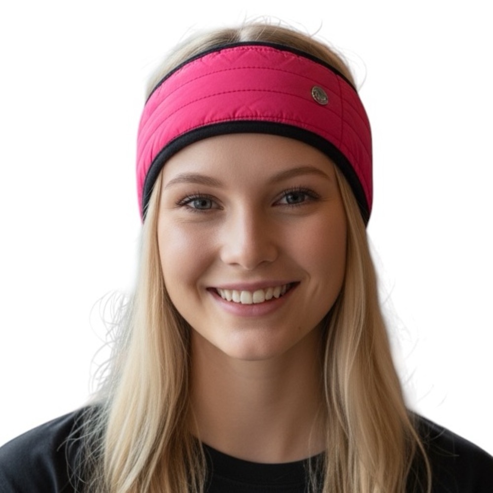 3M GIRLS THINSULATE FLEECE LINED NEON HOT PINK HEADBAND snow gear little girl